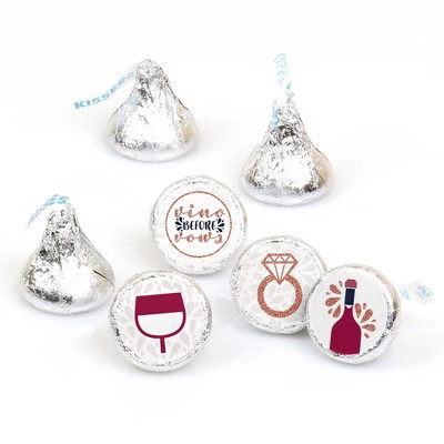 Big Dot of Happiness Vino Before Vows - Winery Bridal Shower or Bachelorette Round Candy Sticker ... | Target