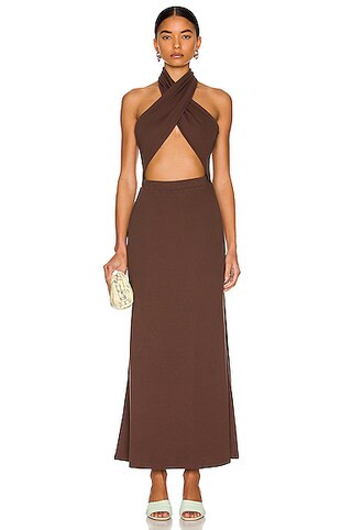 Atoir Elevate Dress in Chestnut | FWRD | FWRD 