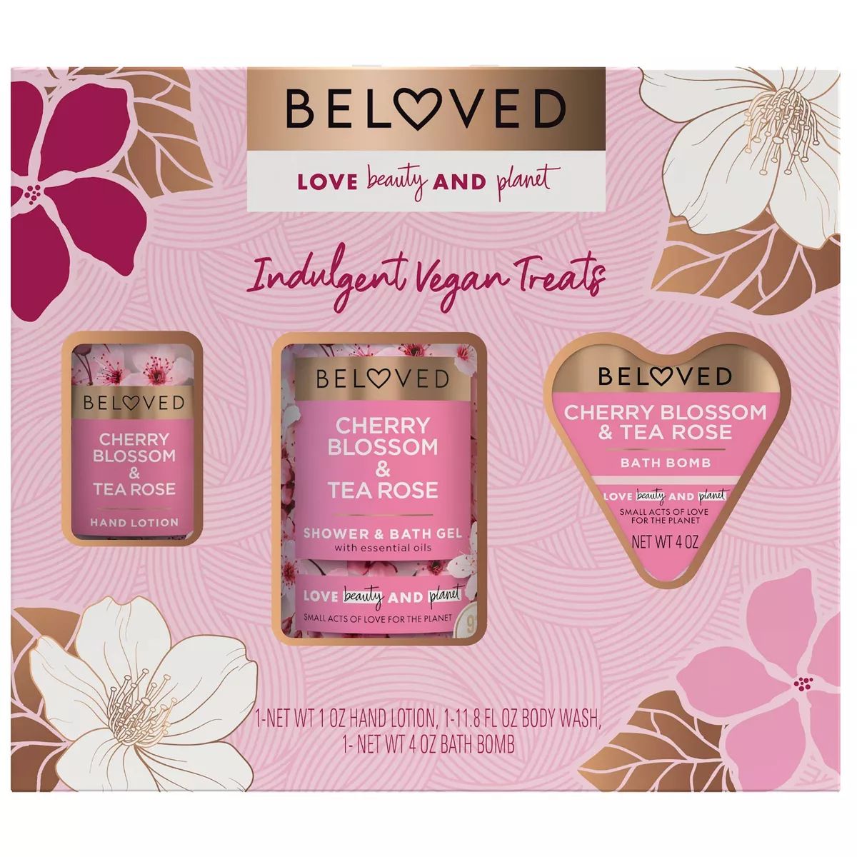 Beloved Cherry Blossom Bath and Body Gift Set - 3pc | Target