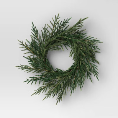 24" Christmas Unlit Mixed Norfolk Wreath - Wondershop™ | Target
