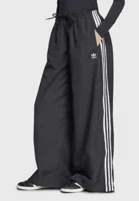 Calça adidas Originals Wide Leg Oversized Preta | Dafiti (BR)