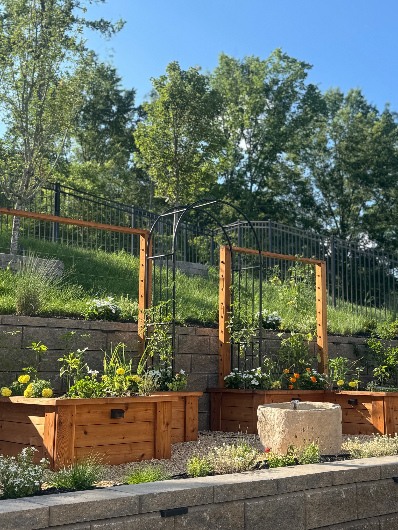 Our  limestone trough truly makes our garden 😍⛲️ so so peaceful! 

#LTKSummerEdit #LTKHome