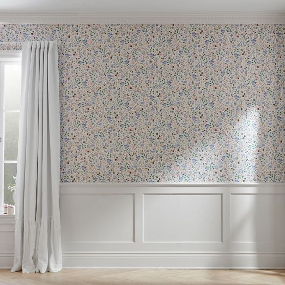 Rifle Paper Co. Bramble Fields Cream Wallpaper | Pottery Barn Teen