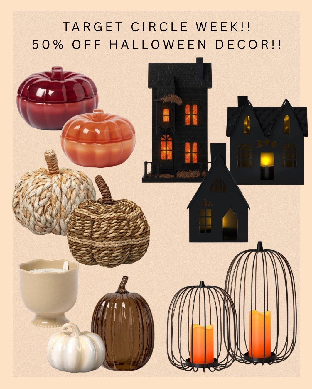 Soooo many cute fall pieces on sale for 50% off at target!! All under $15!! Such goes prices for these classic and easy pieces! Obsessed with that scallop candle and you can easily take that through all seasons!! Pumpkins can transition into thanksgiving too!! 

#LTKSaleAlert #LTKSeasonal #LTKHome