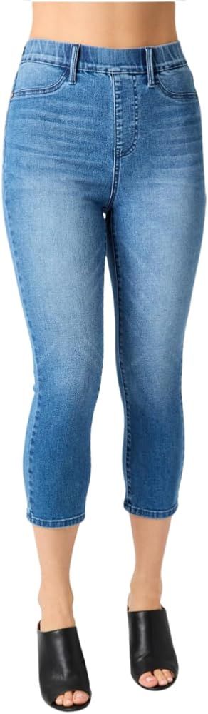 Judy Blue High Rise Cool Denim Pull On Capri Jeans | Amazon (US)