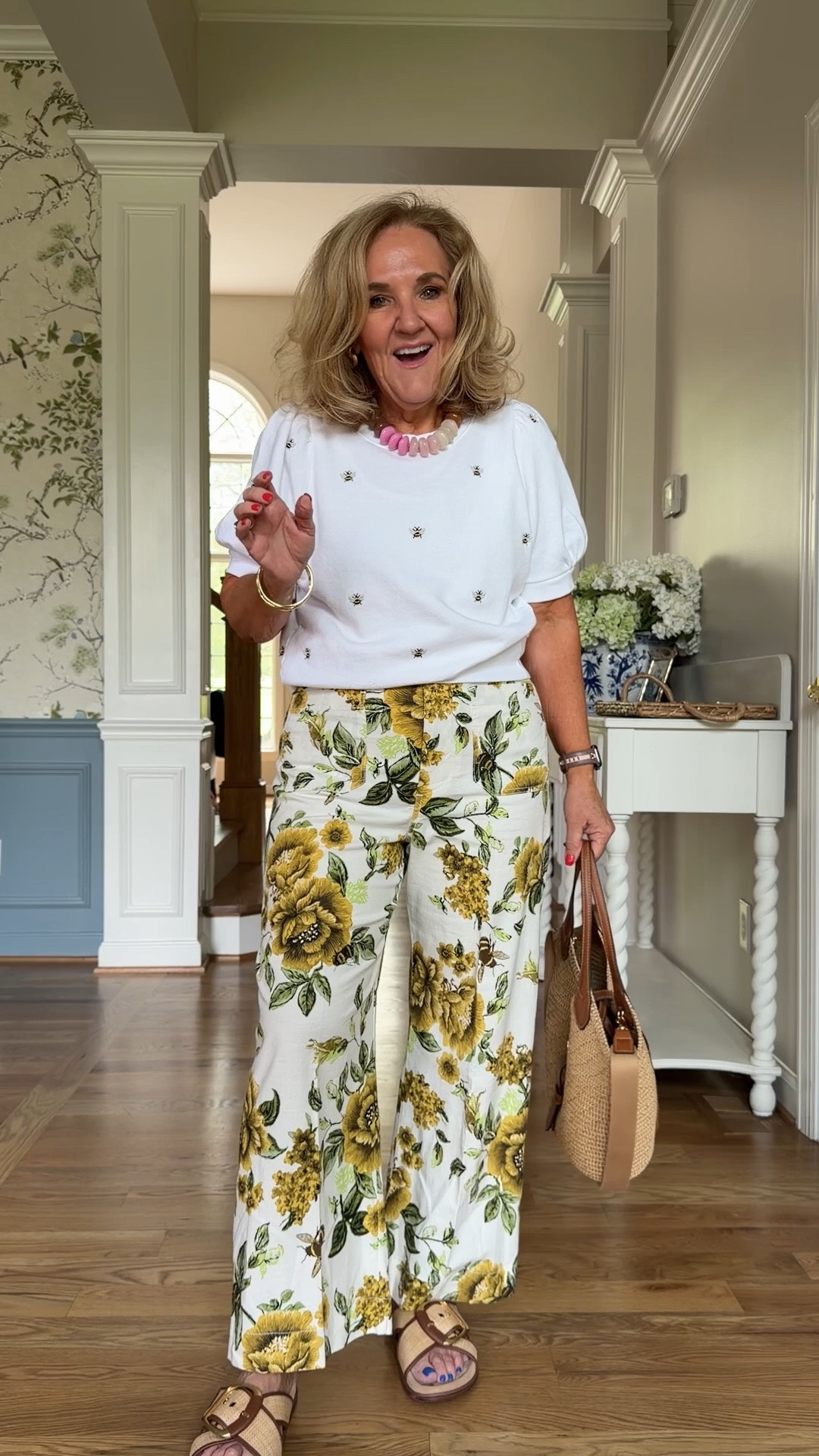 Tap the 🔔 and heart ♥️ to not miss a post! So many cute styles coming your way.
Anthropologie finds for April!
A harem pant size medium and very roomy! Wear with sandals and a tee, or elevated with a white linen blazer
Graphic tee size medium
Navy and white t-shirt dress size medium
Mother kick it jeans size 29 regular
Bumble bee sweatshirt size medium
Colette linen floral pants size 29 reg
Striped top size medium
Yellow dress I sized down to a small reg
Blue floral sweatshirt size medium
Blue platforms true to size and surprisingly comfortable!
Black Tobie dress, a classic! Size medium petite
Denim swing top size medium
White colette jeans size 29 petite
10% off my Eric  javits bag code NANETTE

Spring outfits 2026, spring dresses, business casual, trending denim

#LTKSeasonal #LTKootd #LTKOver40