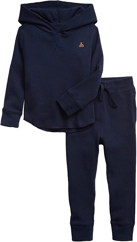 GAP Baby Boys' 2-piece Set Textured Long Sleeve Top and Jogger Set | Amazon (US)