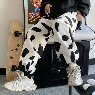 Cow Print Cropped Harem Pants | YesStyle Global