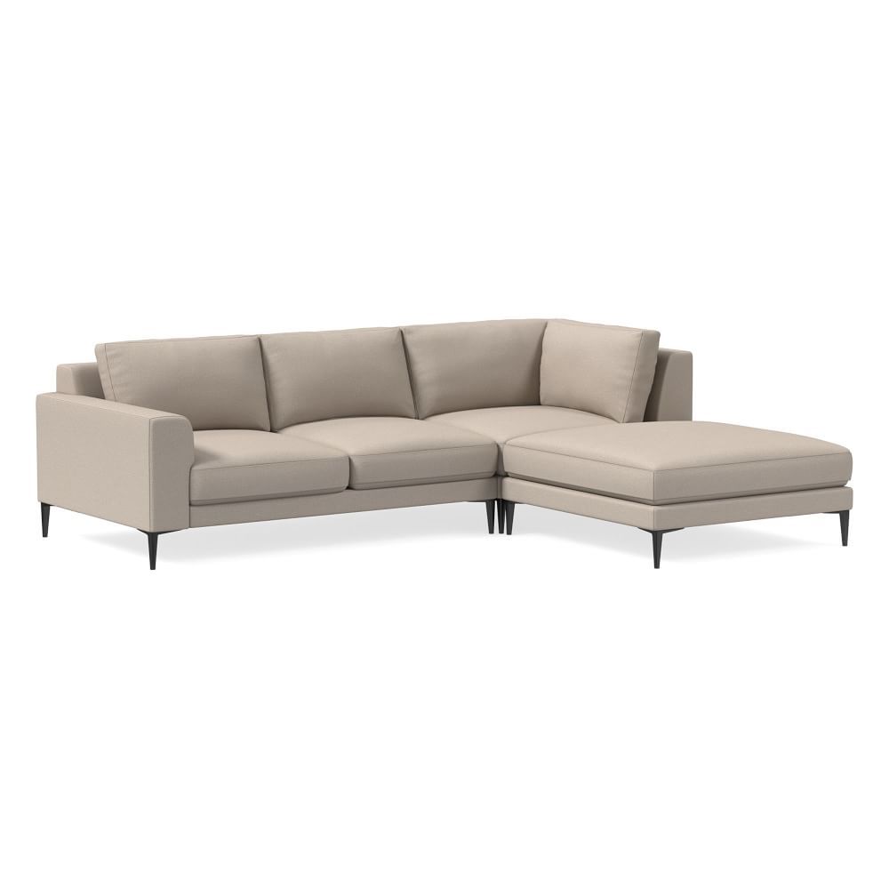 Harper 3-Piece Chaise Sectional | West Elm (US)