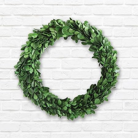 Creative Co-Op Preserved Genuine Boxwood Wreath | Amazon (US)