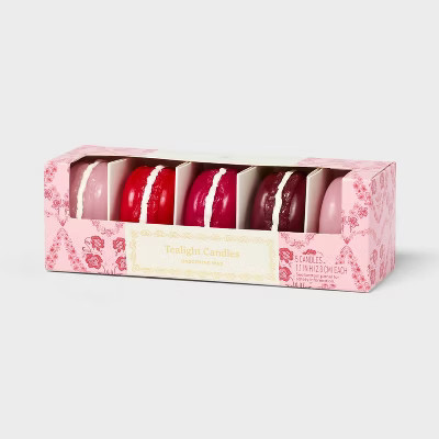 9 Wick Macaron Figural Tealight Candle Set - Threshold™ | Target