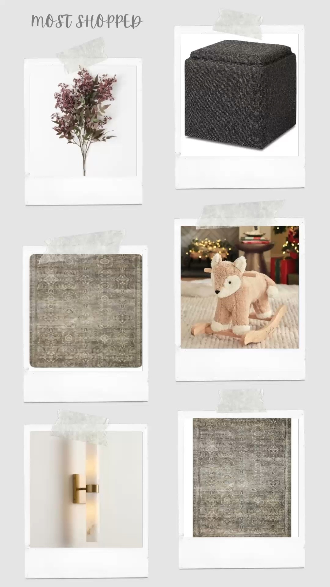 Most shopped 

Faux berry stems
Ottomans 
Baby rocker
Rugs
Vanity lights 

#LTKHome #LTKFindsUnder100 #LTKFindsUnder50