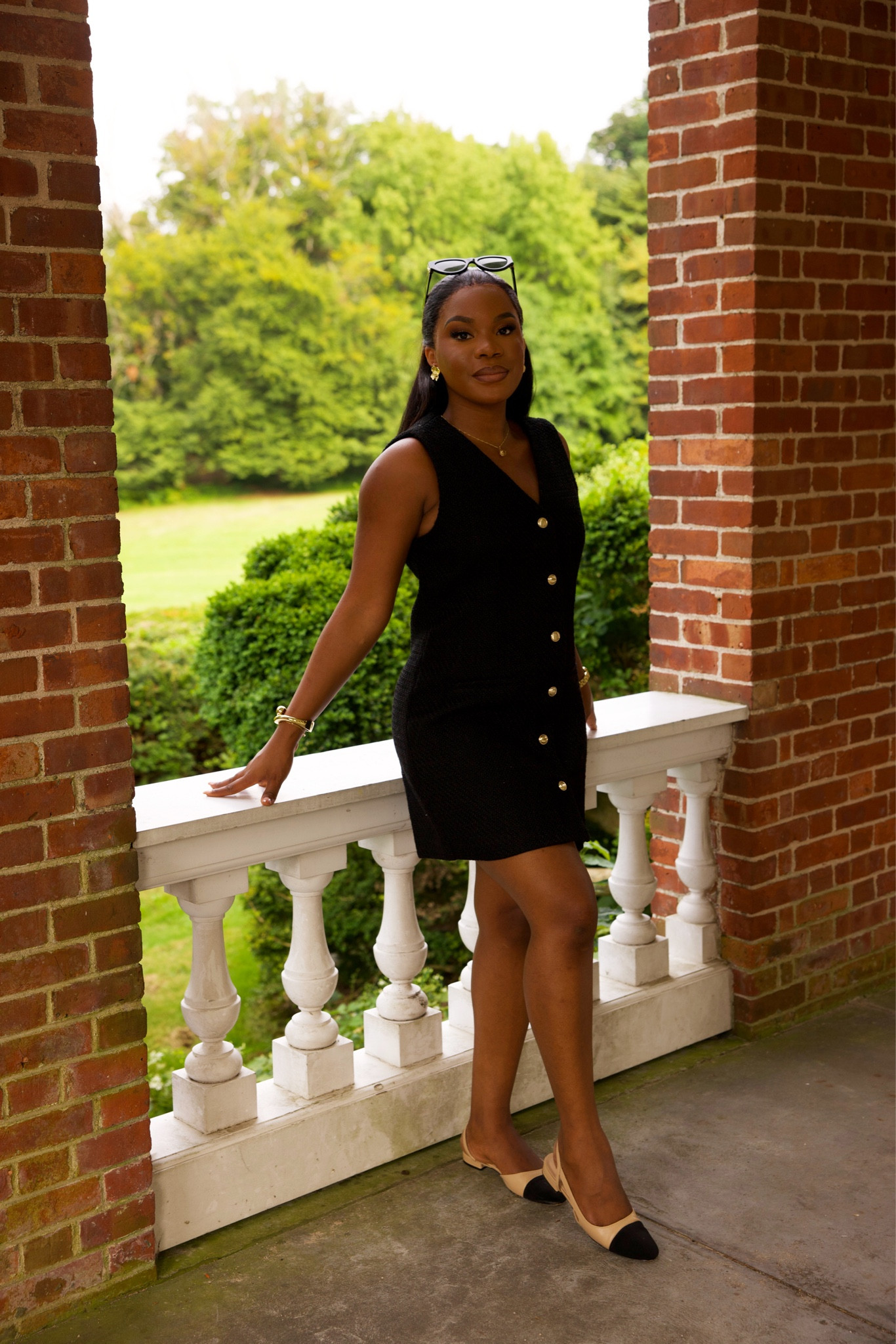 The perfect transition to fall outfit. The tweed dress has a good length and great quality. The gold buttons make it look very luxurious 

#LTKFallSale #LTKNYFW #LTKFindsUnder100