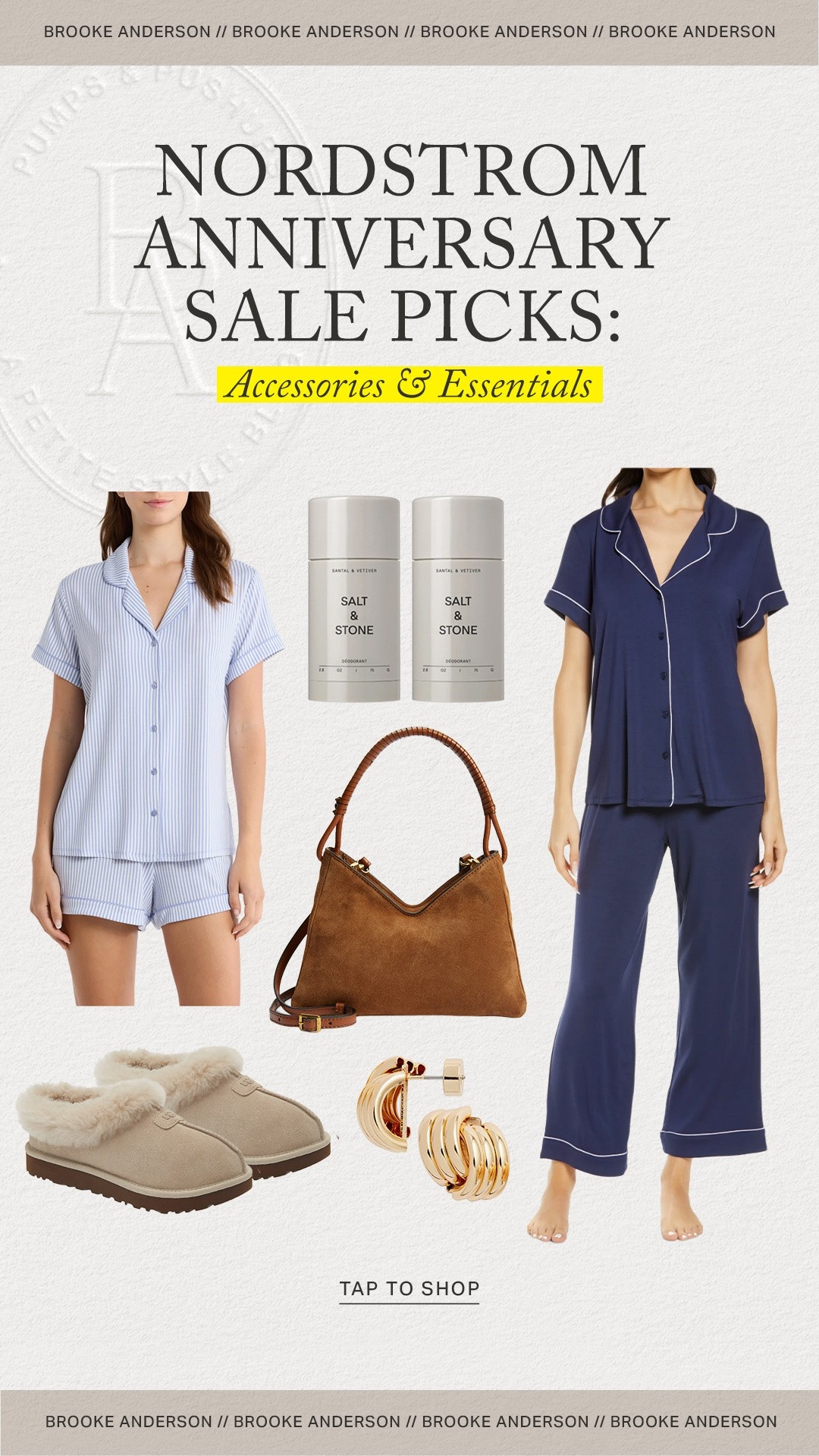 Save this for later! N sale starts for cardholders 7/14 (tiered access) with public access 7/18! 

I browsed the Nordstrom Anniversary Sale preview to round up the things that stood out to me. I usually go for staple items like shoes, jeans and a few things I love (like a good pair of pjs). 

I love these pjs! The pants are a full length for me, both options are so soft and a little bit cooling. The slippers are something I bought last year and still love. 

I plan to browse the sale in store as well next week when my shopping window opens on Thursday so I’ll share what I find there too!