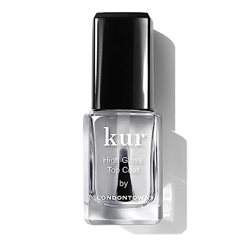 LONDONTOWN kur Top Coat Nail Polish, Clear, High Gloss Top Coat | Amazon (US)