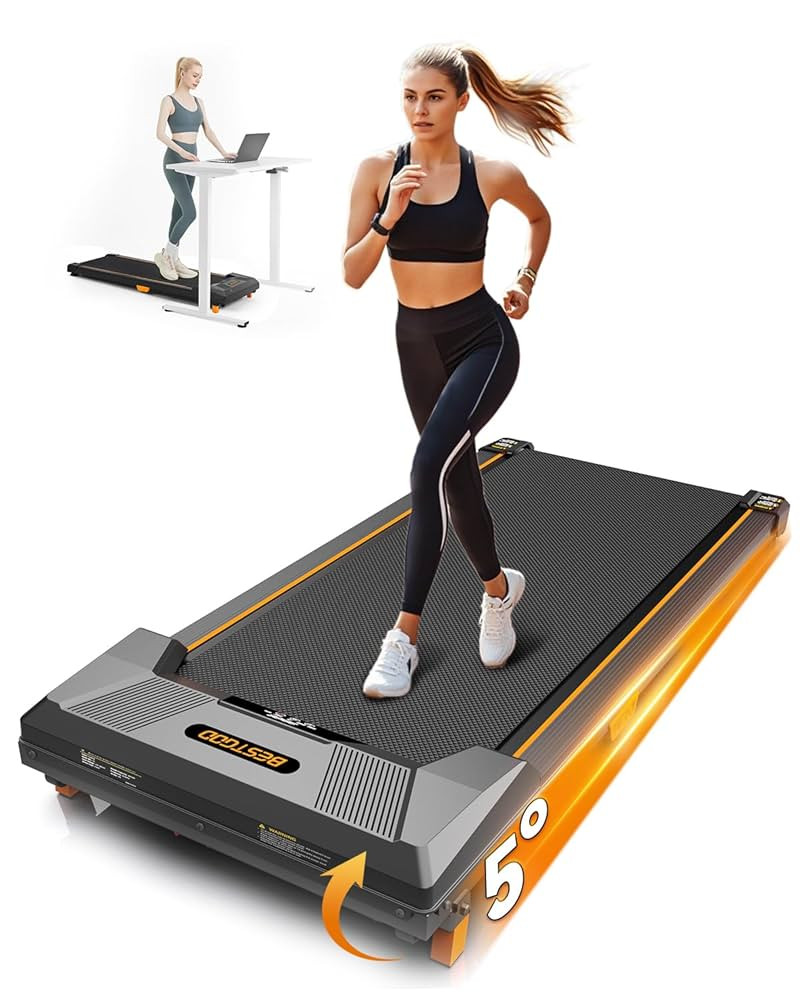 Walking Pad Treadmill, BestGod Incline Under Desk Treadmill 330lbs Capacity, 2.5HP Portable Tread... | Amazon (US)