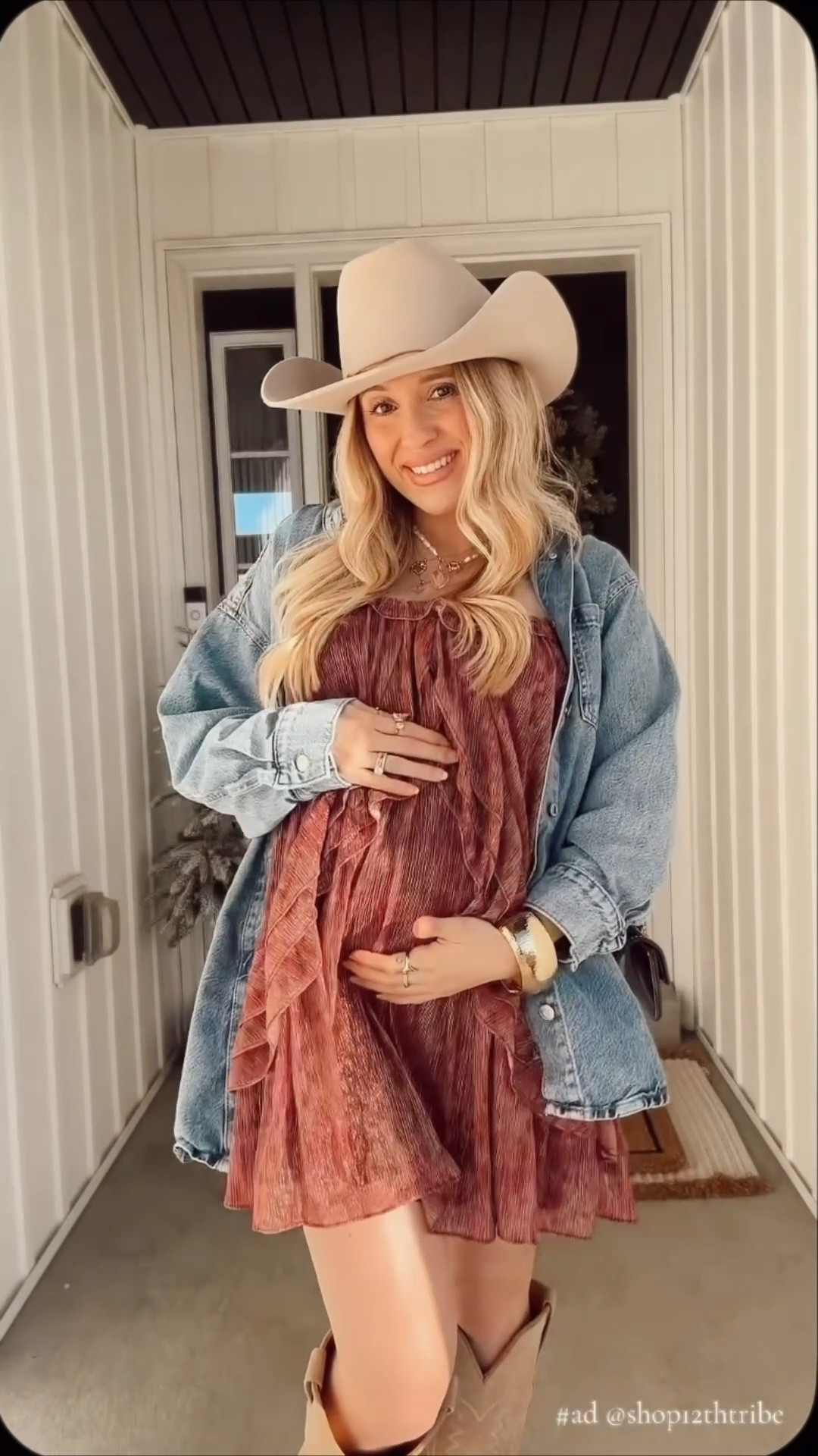 Partnering with @12thtribe 🤍✨ sharing this stunning midi dress that’s romantic, flattering, and effortless to toss on — even 31 weeks pregnant. #ad

Styled it with my cowgirl hat, cowgirl boots, favorite accessories—and even my wedding day perfume 💓 in the size XS 
Perfect for Valentine’s Day date night, spring brunches, summer dinners, beach vacations, coastal strolls, winery days, bridal showers, baby showers, and golden hour photos 🌊🌸

Swap boots for sandals or espadrilles for spring + summer, and add a denim jacket or button-down for beach nights ✨

this dreamy midi from @12thtribe is everythinggg. Styled it with my cowgirl hat + boots, layered my fave accessories, and finished with the perfume I wore on my wedding day 🥹🤍 linked here for V-Day, Galentine’s, or any night you wanna feel extra pretty ✨



#LTKootd #LTKgrwm #LTKValentine