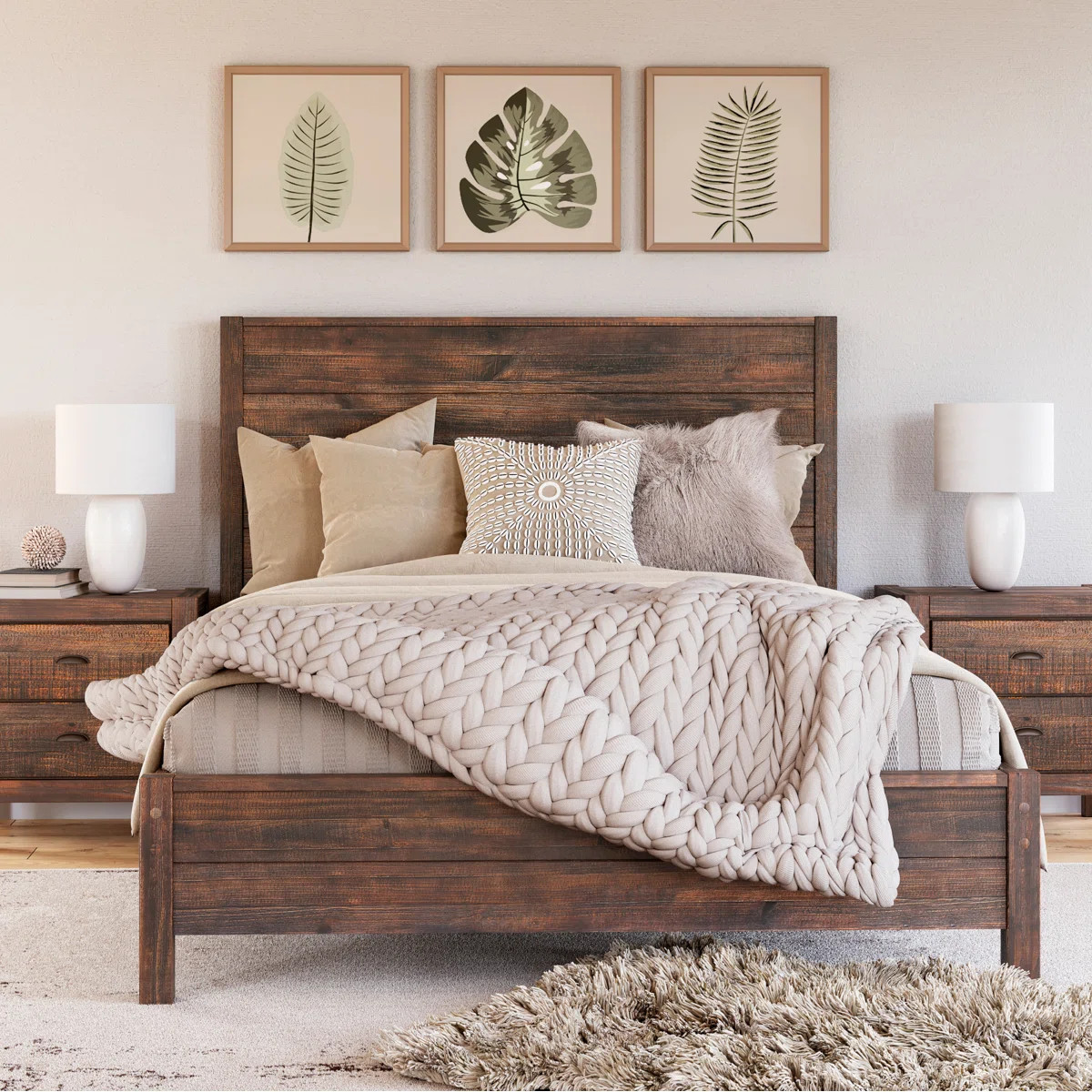 Montauk Solid Wood Panel Bed | Wayfair North America
