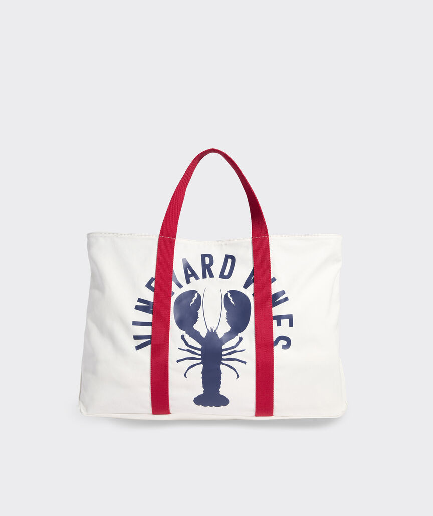 Lobster Oversized Canvas Tote | vineyard vines