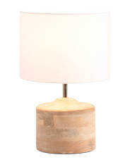 15.5in Coast Bleached Wood Table Lamp | Marshalls