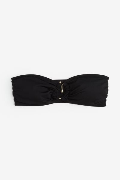 Padded Bandeau Bikini Top - Black - Ladies | H&M US | H&M (US + CA)