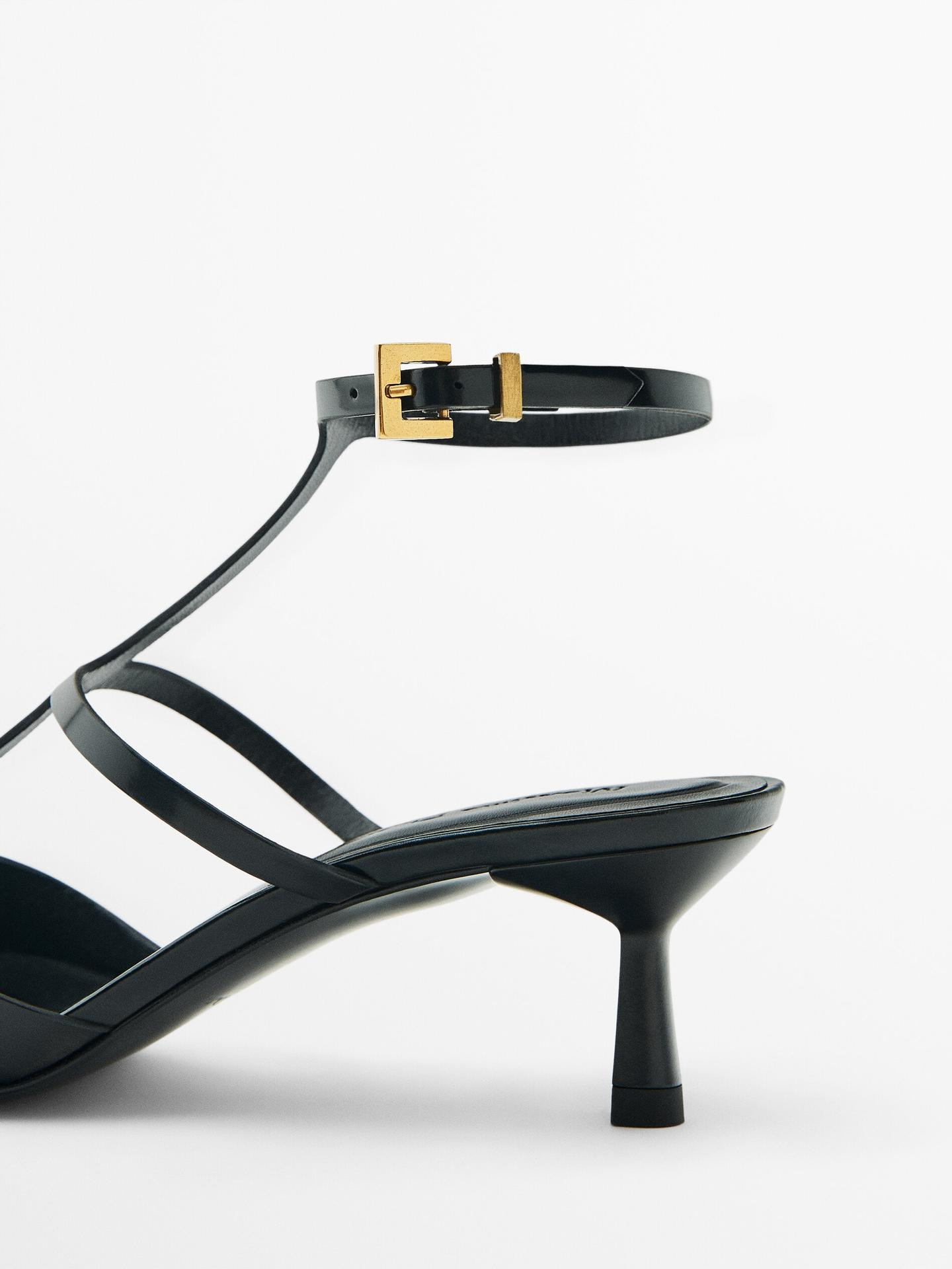 Absatzschuhe mit offener Ferse | Massimo Dutti DE