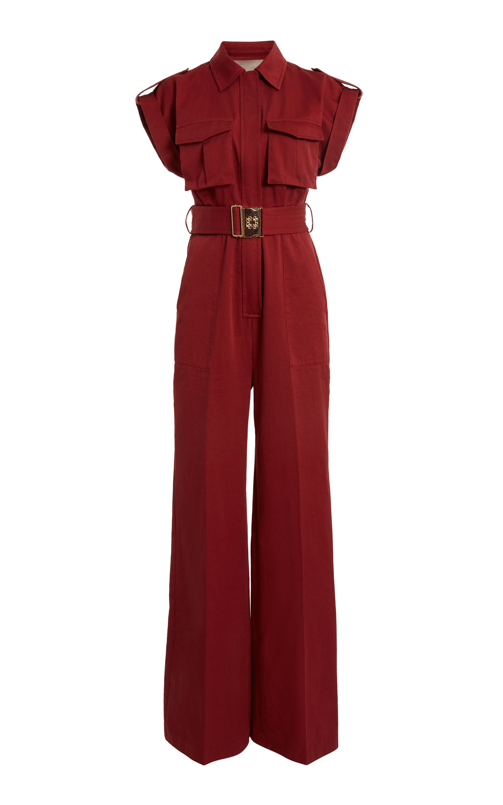 Elie Saab Pocket-Detail Cotton-Gabardine Jumpsuit - Moda Operandi | Moda Operandi (Global)