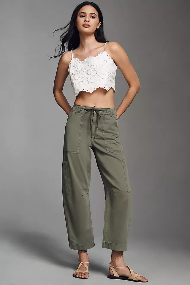 Sabrina 100% Cotton Curved Utility Pants | Anthropologie (US)