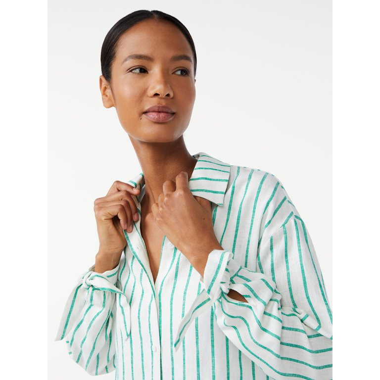 Scoop Women's Blouse with Long Sleeves | Walmart (US)