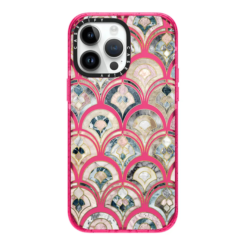 Art Deco Marble Tiles in Soft Pastel on transparent 2 | Casetify (Global)