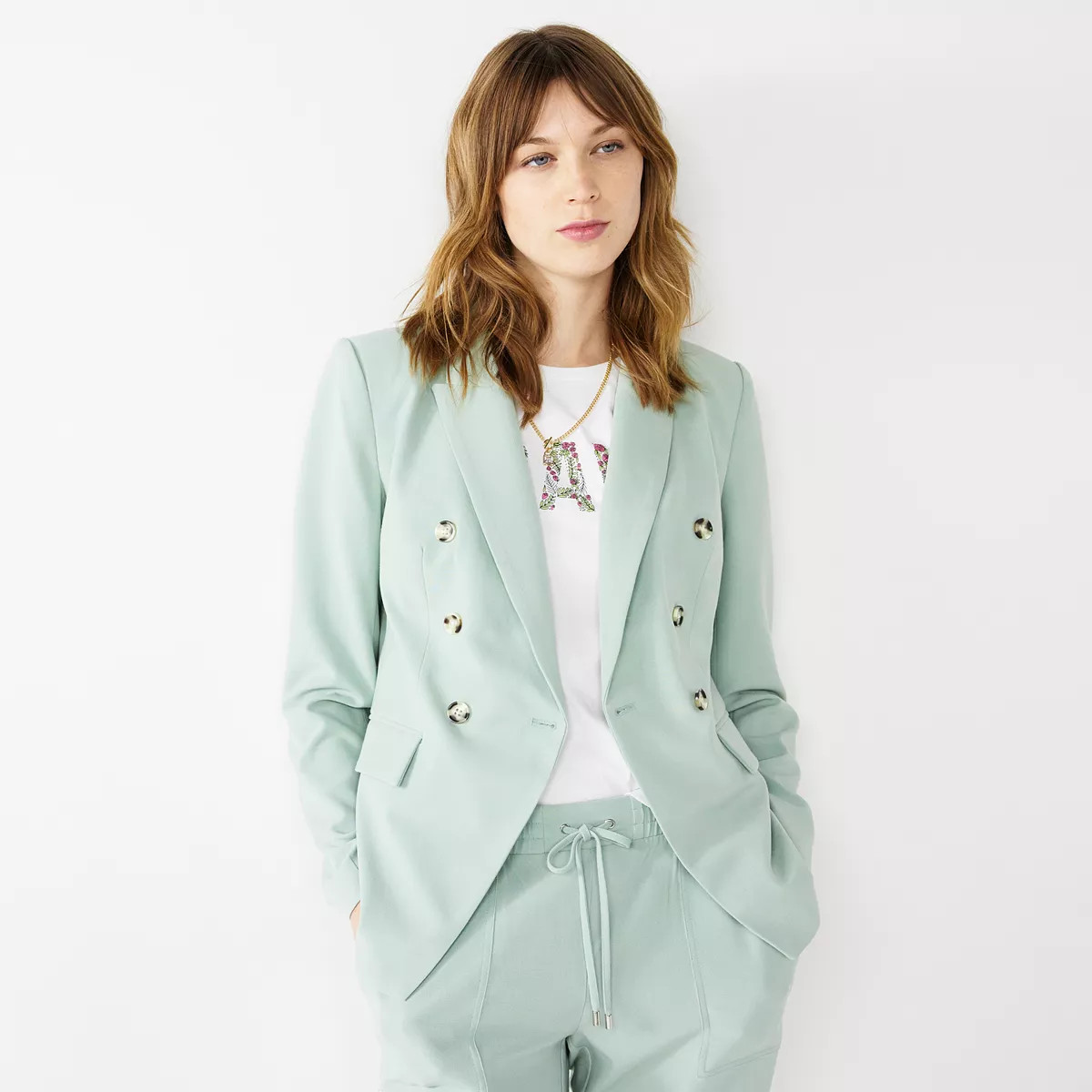 Women's Nine West Double Breasted Blazer | Kohl's