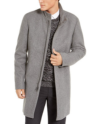 Calvin Klein Men's Mayden Slim-Fit Overcoat  - Macy's | Macy's