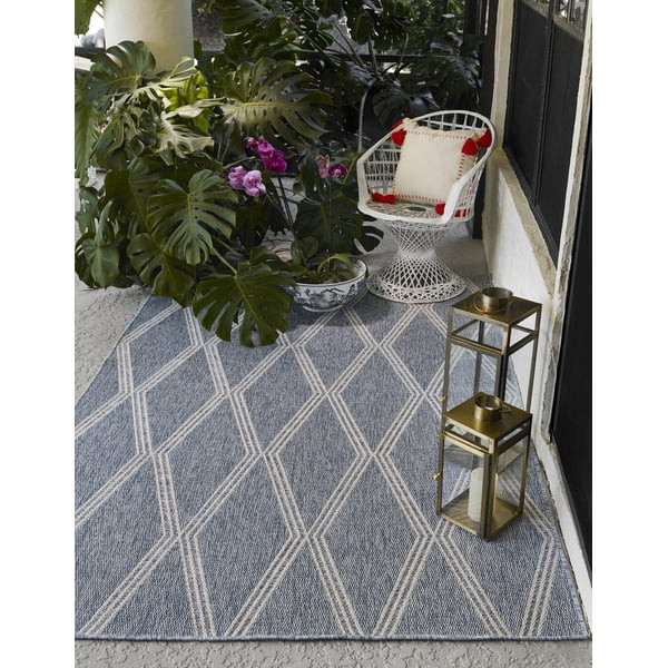 Hampton HAM-5 Blue Outdoor Area Rug | Rugs Direct