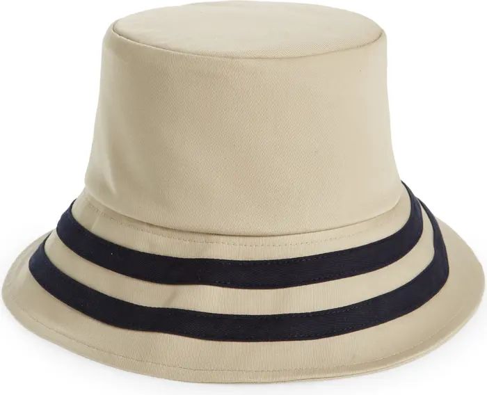 Janessa Leoné Colton Stripe Cotton Bucket Hat | Nordstrom | Nordstrom