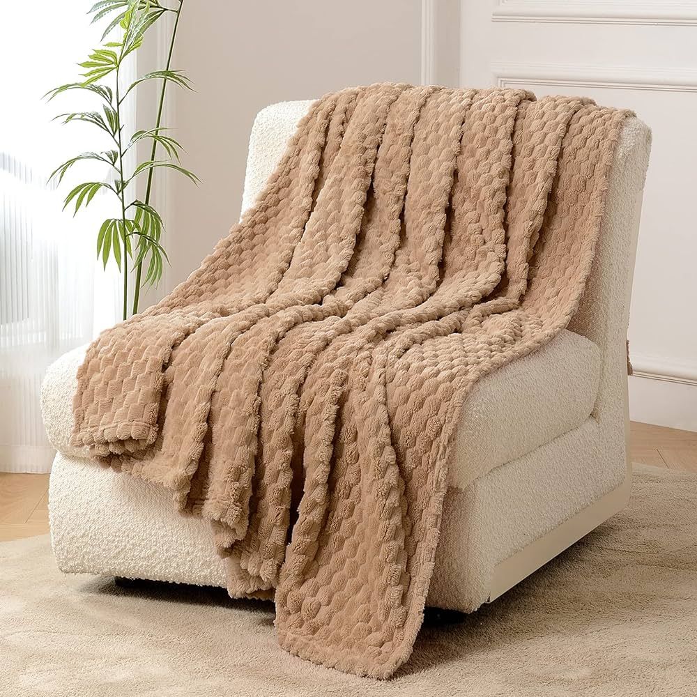 FY FIBER HOUSE Fleece Blanket Twin Size for Couch 300GSM Super Soft Plush Fuzzy Blankets and Thro... | Amazon (US)