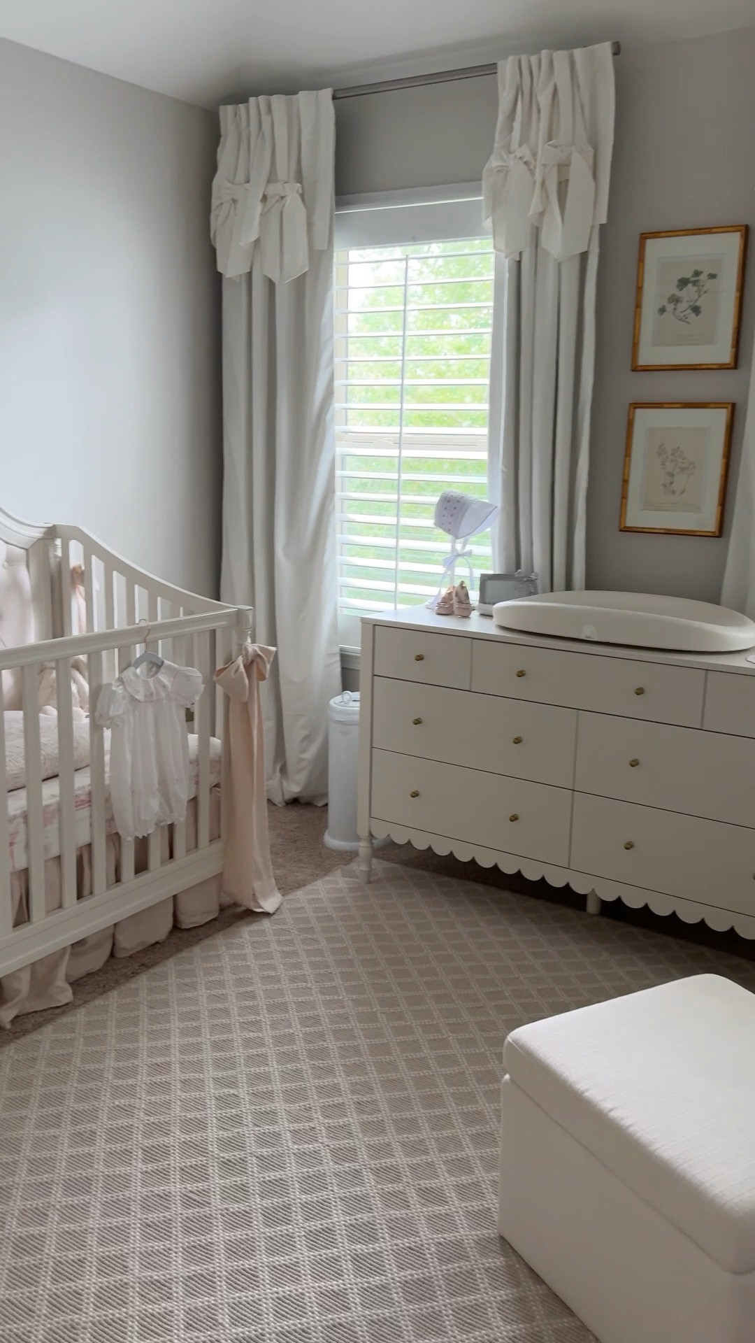 The sweetest little nursery for baby girl! We reused Josie’s crib and rocker in here. Just need to add a few decorative touches to the walls for it to be complete! Linking the nursery drawer organizers, blackout curtains, and nursery furniture below! 

#LTKFamily #LTKHome
