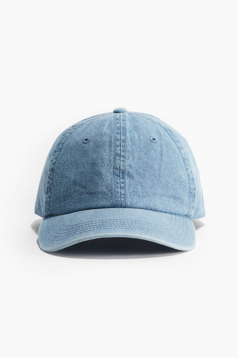 Cotton Denim Cap - Light denim blue - Ladies | H&M US | H&M (US + CA)