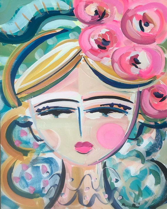 PRINT on Paper/Canvas Warrior Girl Mia | Etsy | Etsy (US)