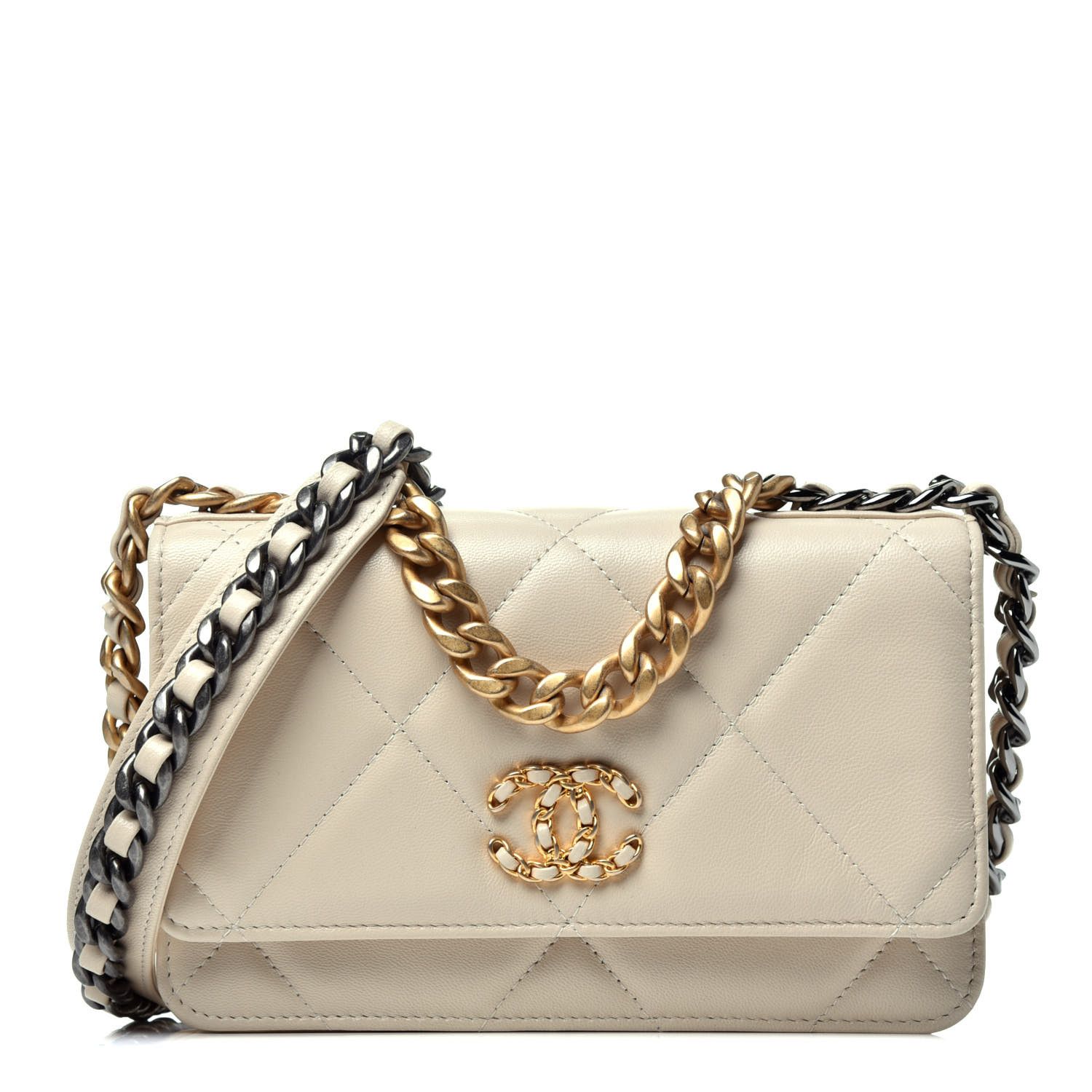 CHANEL

Goatskin Quilted Chanel 19 Wallet On Chain WOC Light Beige | Fashionphile