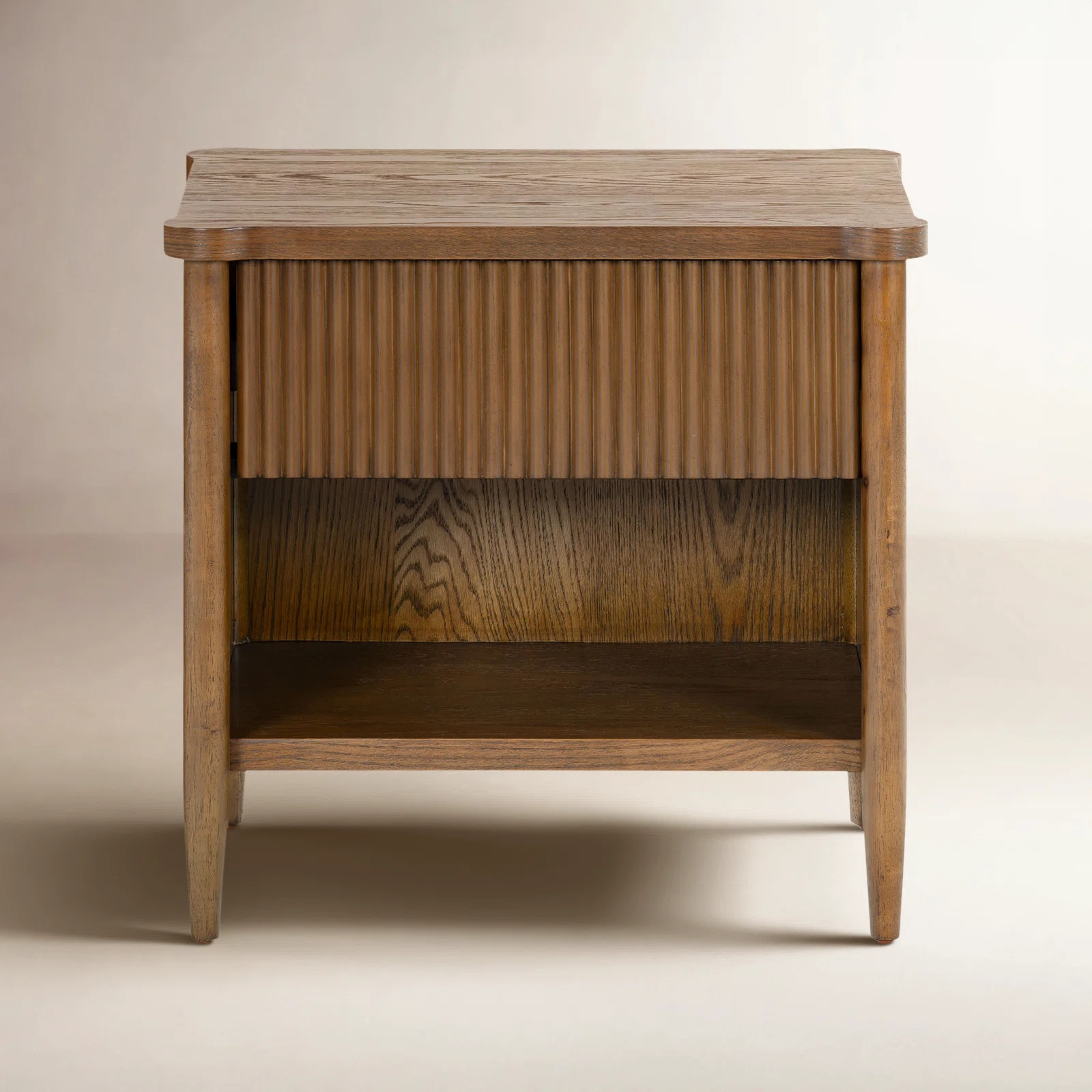 Dorchester 1 Drawer Reeded Nightstand | Wayfair North America