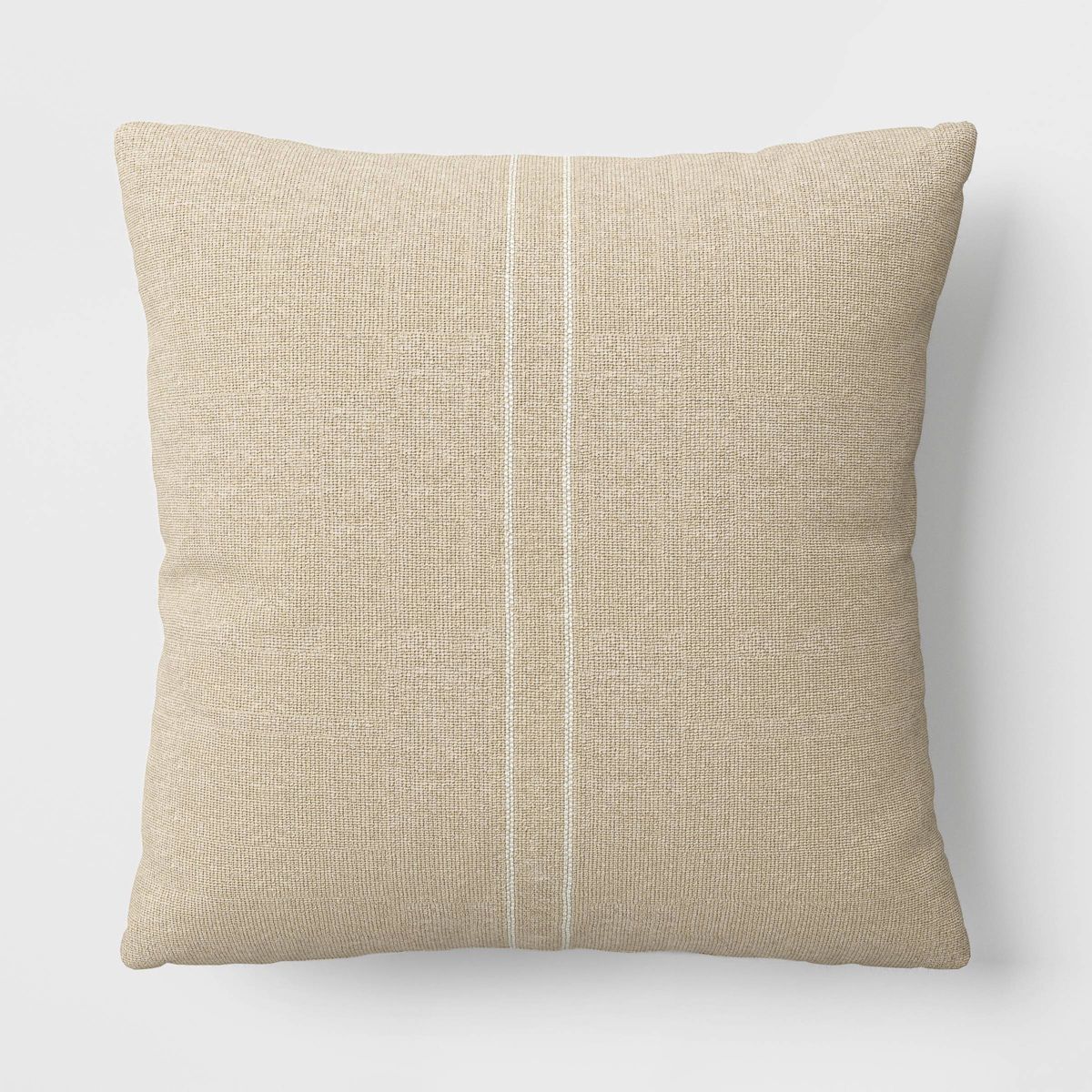 Textured Linen Striped Throw Pillow Neutral - Threshold™ | Target