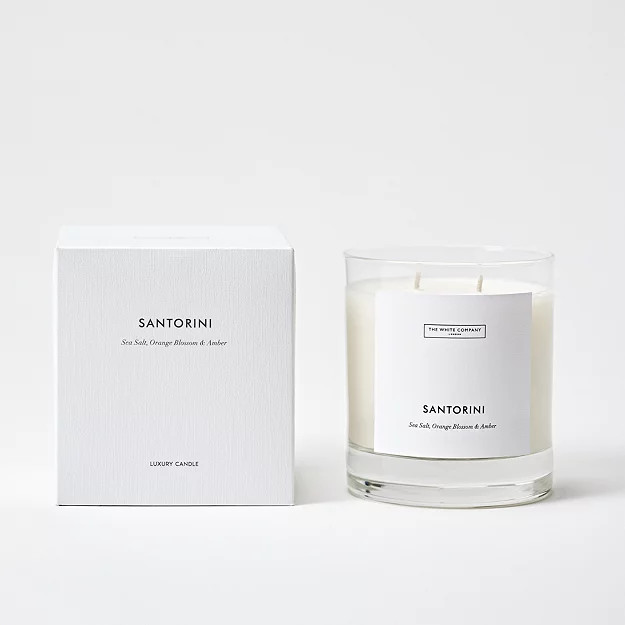Santorini Luxury 2 Wick Candle | The White Company UK & ROW
