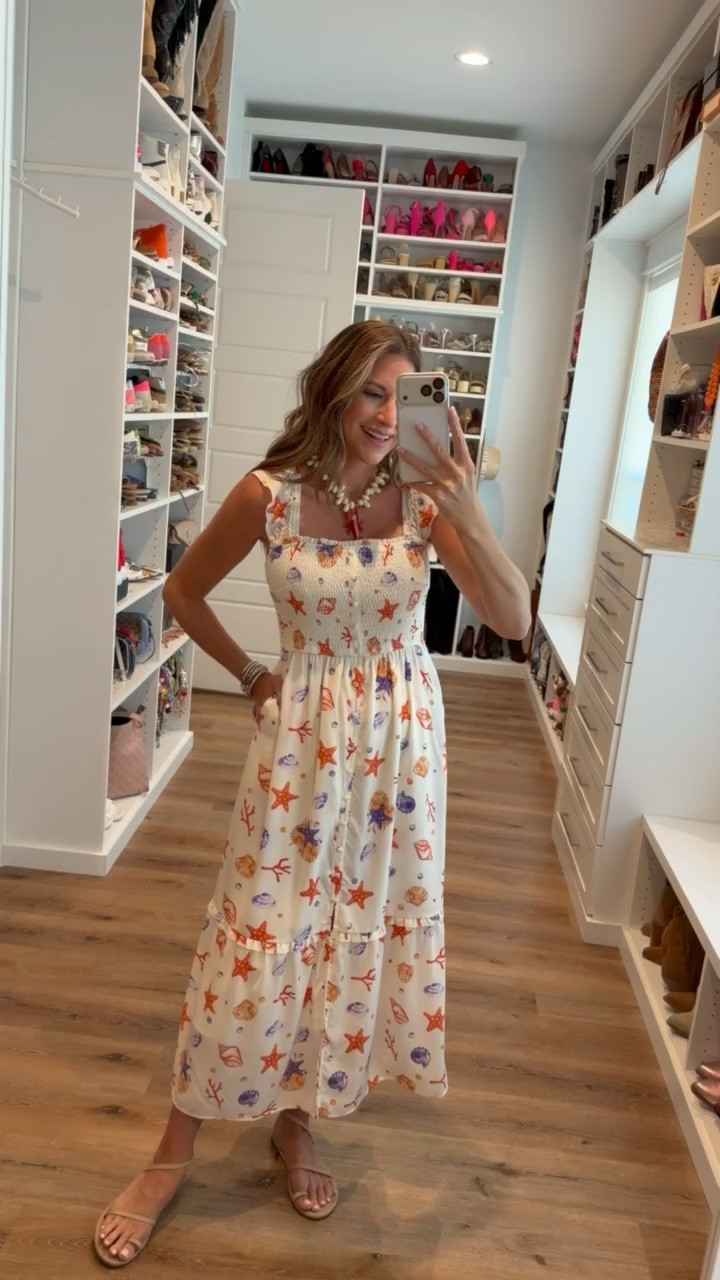 In a small dress, sandals, necklace and accessories - fits tts.

#LTKootd #LTKgrwm #LTKSeasonal