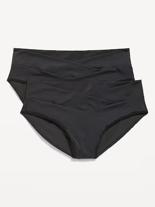Maternity No-Show Low-Rise Soft-Knit Bikini Underwear | Old Navy (US)