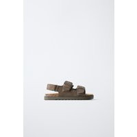 Zara - Ledersandale Mit Schnallen - Braun - 23 (14,3 Cm) - Unisex | Zara DE