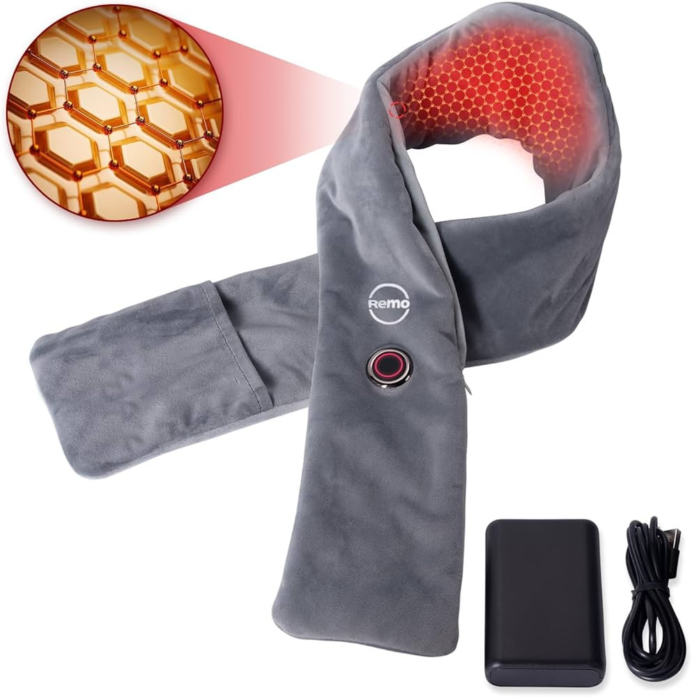 Remo Neck Heating Pad, Portable Cordless Heating Pad for Neck Pain, Compact Heated Neck Wrap with... | Amazon (US)