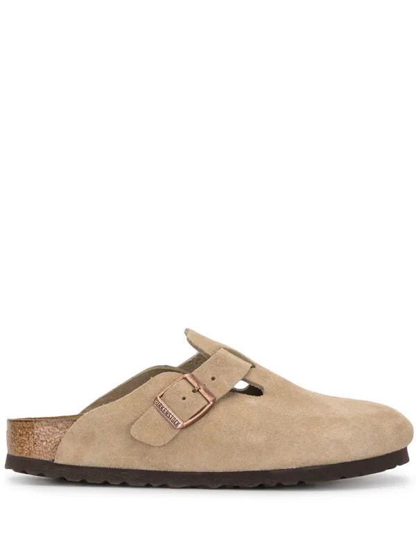 Boston suede clogs | Farfetch Global
