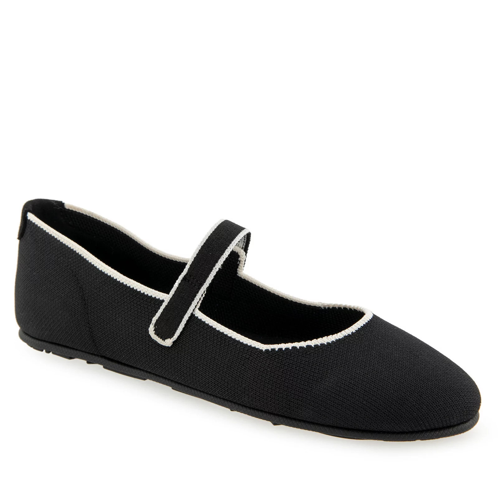 Aerosoles Perry Knit Women's Mary Jane Flats, Size: 5, Black Knit Fabric | Kohl's