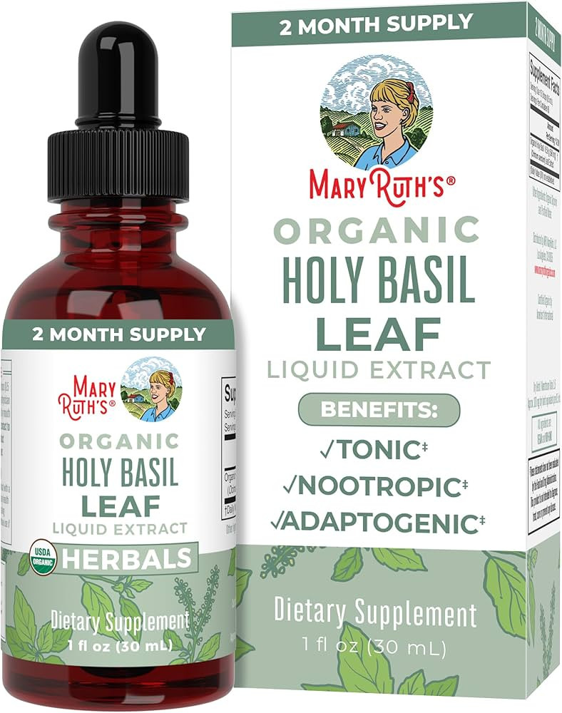 MaryRuth Organics Holy Basil Sugar Free | Tulsi Holy Basil Herbal Liquid Drops | Antioxidant | Co... | Amazon (US)