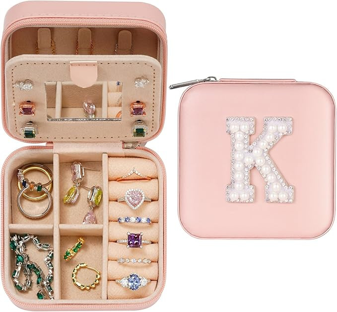 Parima Valentines Day Gifts for Her - Travel Jewelry Case | Personalized Gifts for Women Girls Je... | Amazon (US)
